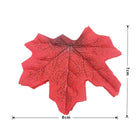 Dlight Decor Maple Leaves Set for Autumn Wall and Table Decor 8cm Crimson 50pcs