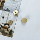 Knurled Gold Brass Cabinet Knobs – Drawer Knobs and Wardrobe Handles for Kitchen and Furniture Knob