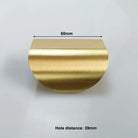 Leaf Shape Brass Handles – Hidden Knobs for Furniture Drawer Dresser and Wardrobe TB-3002-60 Knob