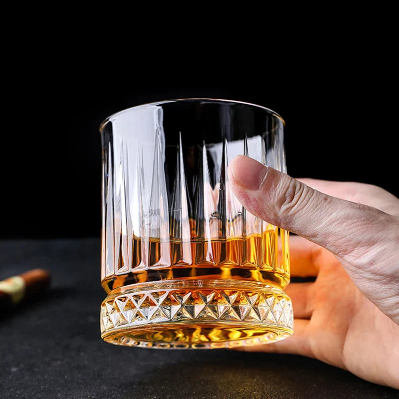 Dlight Decor Diamond Stripe Glass Coffee Cups (100–450ml) Cocktail Glasses