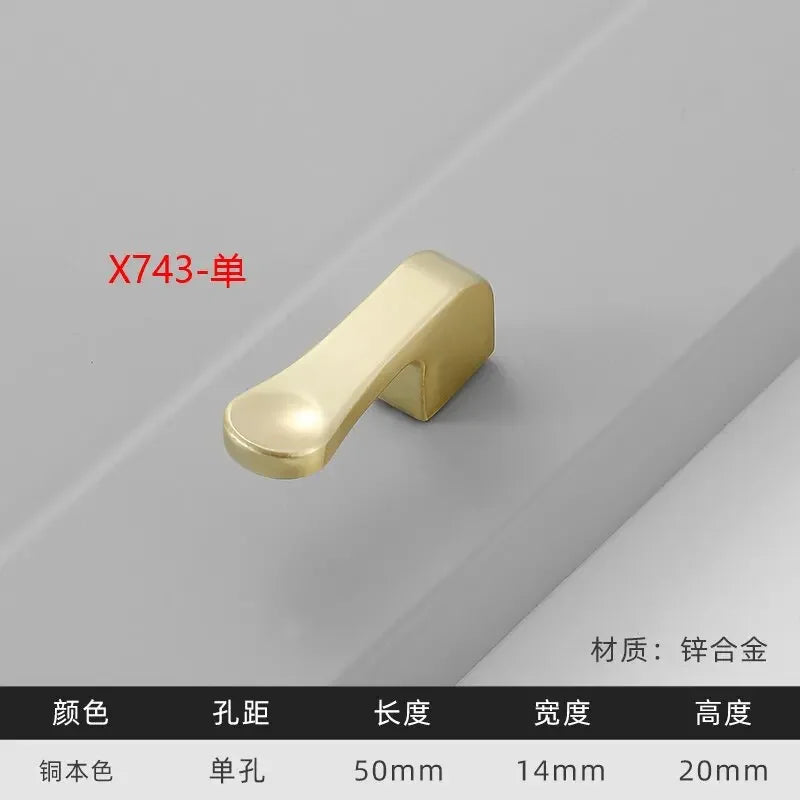 Modern Gold Kitchen Cupboard Drawer Handles – Chinese Style Decorative Knobs X743 Handles