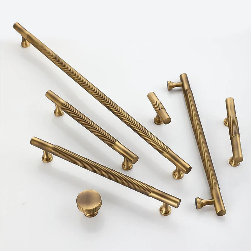 Brass Handles – Gold Black Antique Cabinet Bar Handles and Drawer Knobs for Furniture TB9002-Antique / TB9022-XM Handles