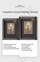 Dlight Decor Reindeer Wall Glow for Luxe Entry Spaces Wall Art