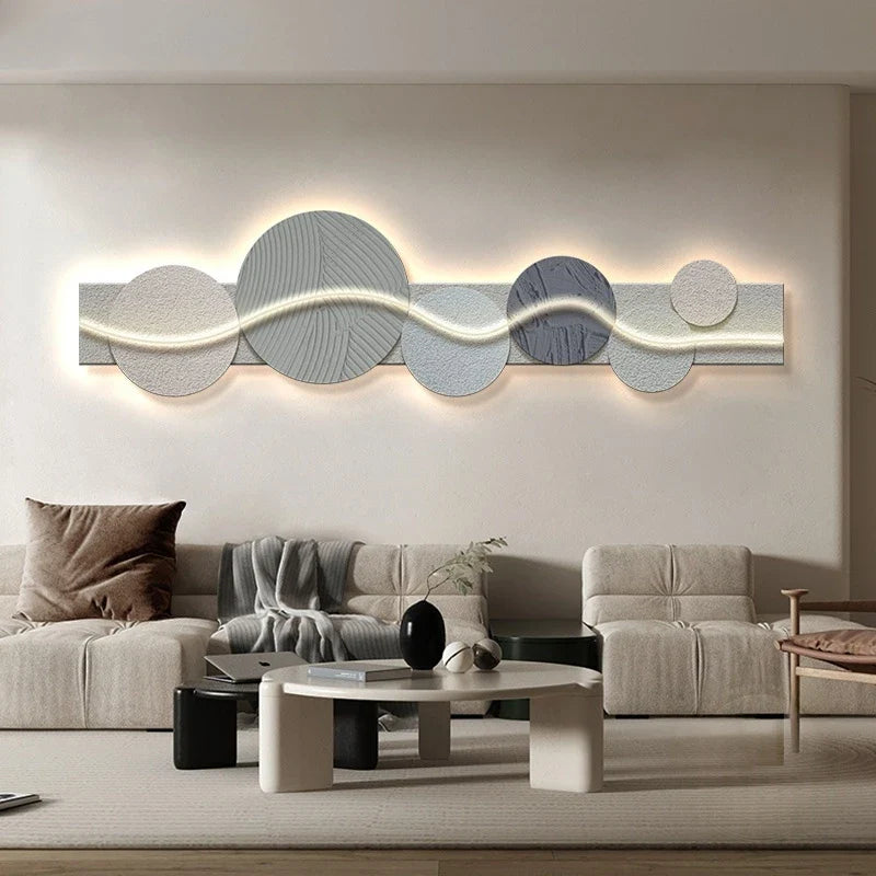 Dlight Decor Artistic Wood Crystal Wall Glow Light Wall Art