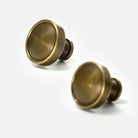 Antique Brass Round Cabinet Knobs – Vintage Drawer Wardrobe and Cupboard Pulls knob