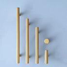 Gold and Black Solid Brass Handles – Straight Line Cabinet T-Bar and Wardrobe Pulls Handles