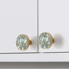 High-Grade Shell Single Hole Cabinet Handles - Creative Gold Drawer Knobs and Multipurpose Wall Hooks Knobs