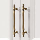 Antique American Brass Cabinet Handle – Bronzed Wardrobe Pull Bar and Drawer Knob Handles
