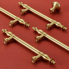 Chrome Brass Polished Gold Furniture Handle Modern Cabinet Pulls Wardrobe Cupboard Drawer Bar Knobs Handles