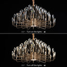 Serena Gold Crystal LED Chandelier – Modern Pendant Light for Dining & Living Room chandelier