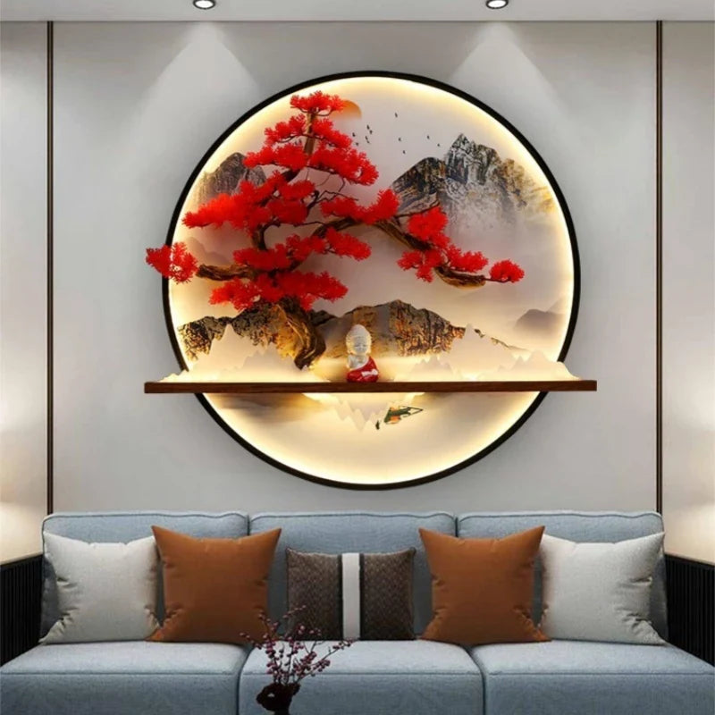Dlight Decor Round 3D LED Wall Art Light Wall Art