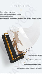 Dlight Decor Wall Clock Lamp with Crystal Glow Wall Art