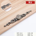 Antique Bronze Cabinet Handles - Vintage Zinc Alloy Drawer Pulls for Furniture 6614 single hole B S Handles