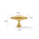 New Brass Cabinet Handles – Modern T-Bar Pulls and Drawer Knobs for Kitchen and Wardrobe 50mm T bar Handles