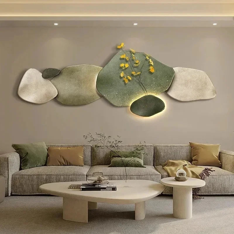 Dlight Decor 3D Nine Fish Wall Lamp Mural Art Wall Art