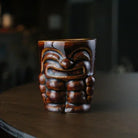 60ml Ceramic Tiki Mug – Hawaiian Cocktail Cup for Home Bars & Parties | Dlight Decor brown-type9-haha / 60ml cups