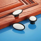 European Ceramic Cabinet Handles – Black and White Wardrobe Drawer Pulls for Kitchen and Furniture Handles