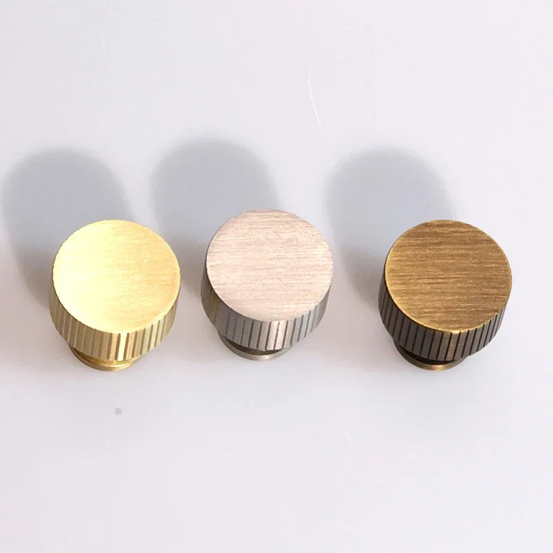 Gold Bronze Nickel Brass Cabinet Handles – Modern Drawer Knobs and T-Bars for Kitchen Cupboards knob