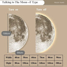 Dlight Decor LED Moon Wall Lamp with Remote Dimming F Type / 40CM X 80CM Wall Art