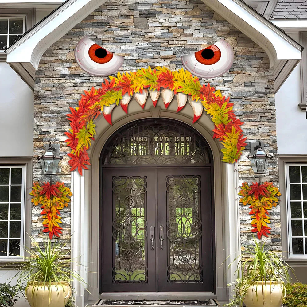 Dlight Decor 200cm Fall Maple Leaf Garland for Autumn and Halloween Decor