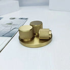 Knurled Gold Brass Cabinet Knobs – Drawer Knobs and Wardrobe Handles for Kitchen and Furniture Knob