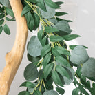 Dlight Decor 200cm Eucalyptus Vine with Silk Willow Leaves for Wall Hanging