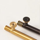 Brass Kitchen Cabinet Handles – Gold Textured Drawer Knobs and Door Bar Handles Handles
