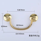 Antique Brass Arch Cabinet Pulls – Vintage Drawer Handles for Home Improvement T Copper 78mm Pulls