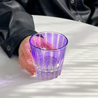 Dlight Decor 200ml Star Diamond Cut Crystal Whisky Glass purple / 200ml