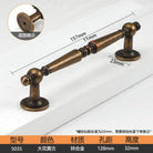 Antique Bronze Cupboard Door Handles – Retro Furniture Pulls 5035 128mm