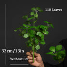 Dlight Decor 33cm Four Leaf Clover Plant with Bell Tree Leaves for Home and Party Decor Green