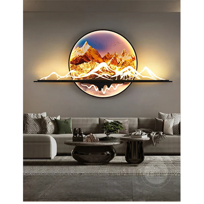 Dlight Decor Artistic Landscape Wall Glow Lamp Wall Art