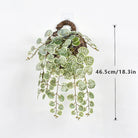 Dlight Decor Eucalyptus Begonia Vines for Hanging Garden and Wall Decor 46.5cm White