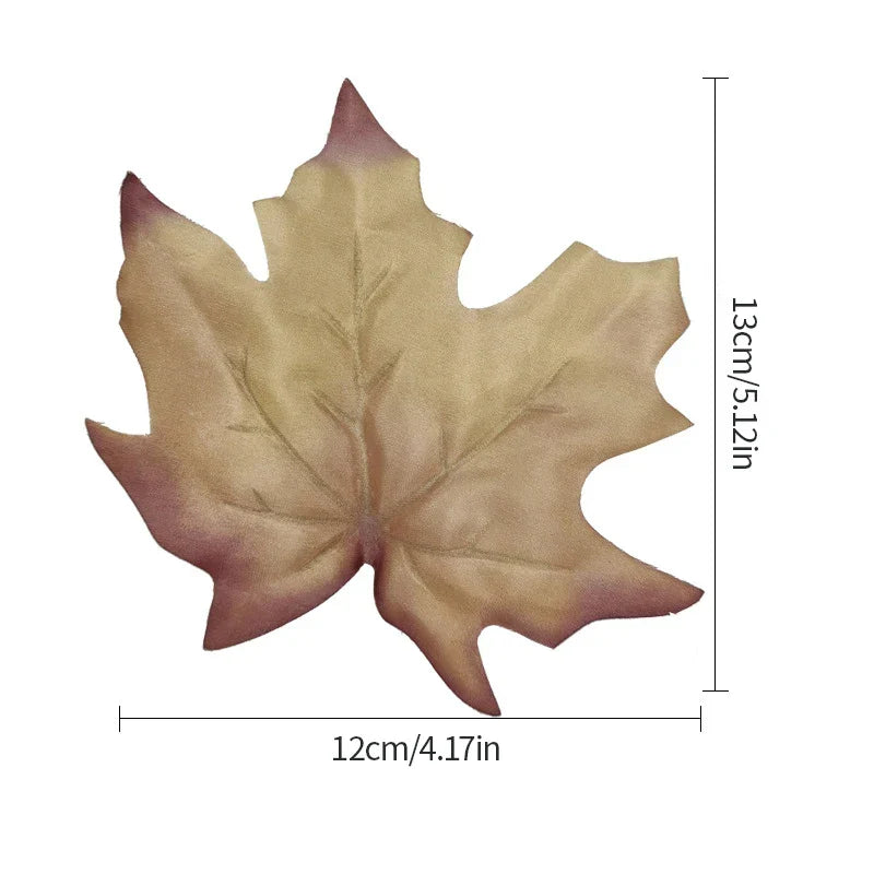 Dlight Decor 12pcs Autumn Maple Leaves for Christmas and Seasonal Decor A2