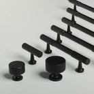 Black Vertical Line Brass Furniture Handles – Cabinet Drawer Knobs and Wardrobe Pulls Handles