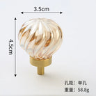 Brass Crystal Cupboard Cabinet Handle Kitchen Drawer Knobs Light Luxury Furniture Hardware Transparent Handle Home