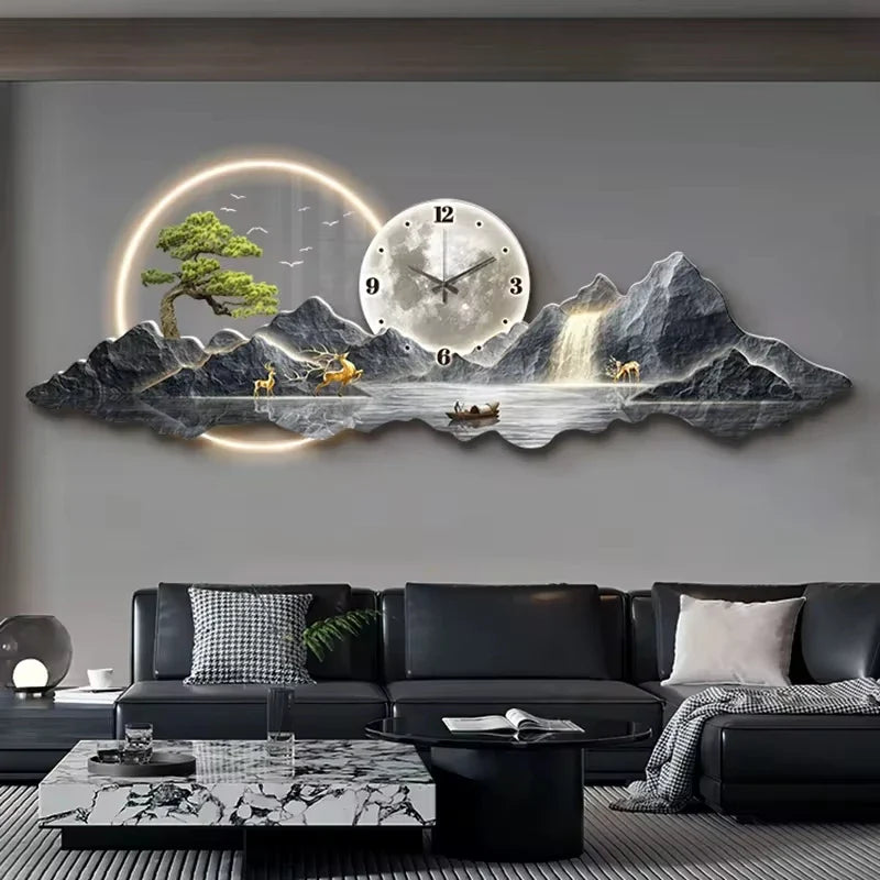 Dlight Decor Silent LED Wall Clock in Nordic Style wall Art