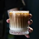 Dlight Decor Diamond Stripe Glass Coffee Cups (100–450ml) Cocktail Glasses