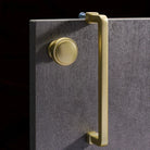 Modern European Gold and Gray Cabinet Handles - Zinc Alloy Drawer Knobs and Door Pulls for Furniture Handles