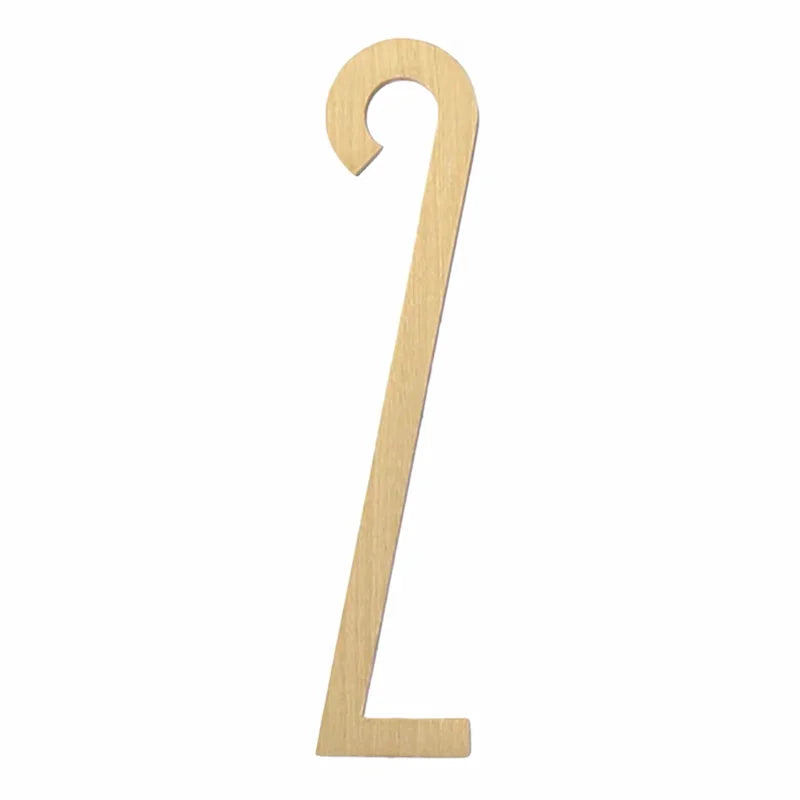 Solid Brass Alphabet Letters and Numbers – Adhesive DIY Door Decor for Home Hotel and Baby Names 2 / 100mm height Brass