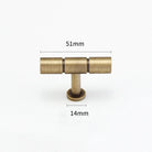 Gold and Bronze Brass Wardrobe Handles – Vintage Cabinet Drawer Pulls and Bar Handles bronze 51mm Handles