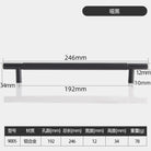 Long Knurled Aluminum Alloy Cabinet Handles – Kitchen Drawer Pulls and T-Bar Wardrobe Furniture Hardware Black Knurled