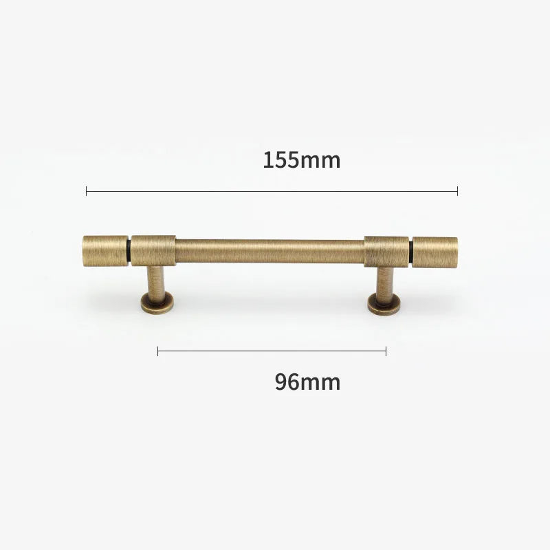 Gold and Bronze Brass Wardrobe Handles – Vintage Cabinet Drawer Pulls and Bar Handles bronze 155mm Handles