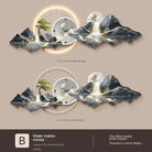 Dlight Decor Nordic Silent LED Wall Clock Light style2 / 40x120cm Wall Art