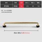 Modern Double-Color Cabinet Handles - Zinc Alloy Drawer Pulls for Cupboards and Furniture Gold black 192mm Handles