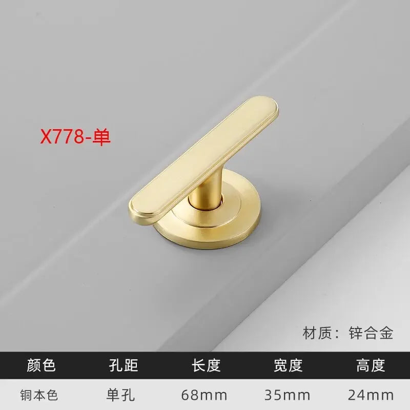 Modern Gold Kitchen Cupboard Drawer Handles – Chinese Style Decorative Knobs X778 Gold Handles