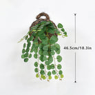 Dlight Decor Eucalyptus Begonia Vines for Hanging Garden and Wall Decor 46.5cm Dark Green