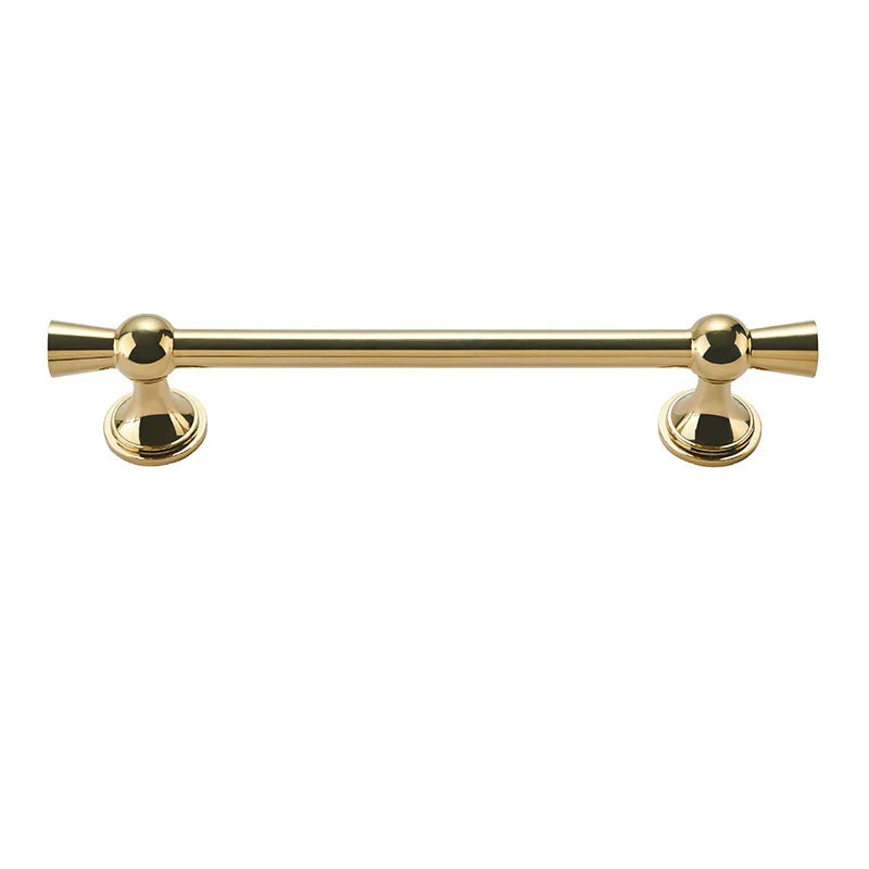 Polished Gold and Silver T-Bar Cabinet Handles – Modern Drawer and Wardrobe Pulls (55mm-220mm) Handles