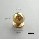 Nordic Handmade Brass Hammered Cabinet Handles – High-End Pulls for Drawers Wardrobes and Kitchen Furniture Ball with