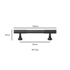 Black Vertical Line Brass Furniture Handles – Cabinet Drawer Knobs and Wardrobe Pulls 136mm Handles